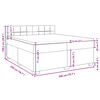 vidaXL Κρεβάτι Boxspring με Στρώμα Ανοιχτό Γκρι 200x200 εκ. Βελούδινο