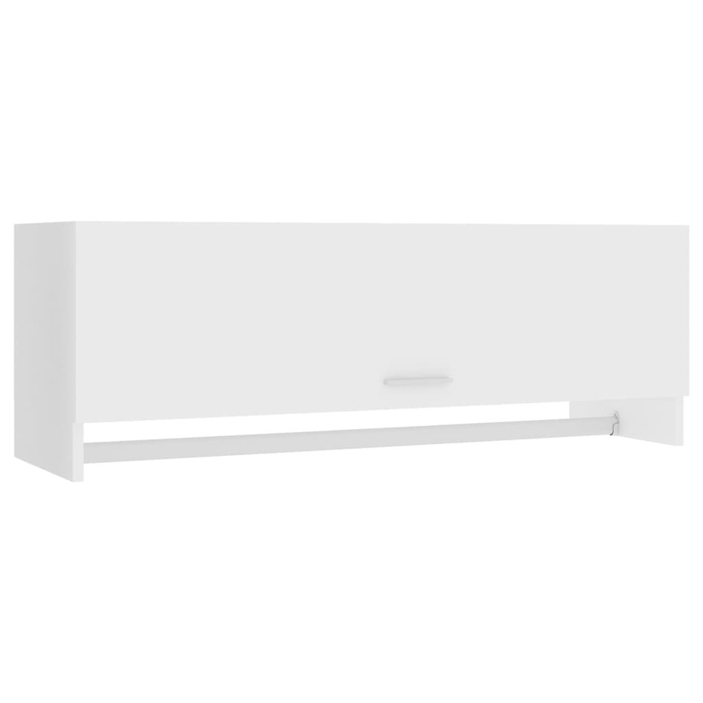 vidaXL Ντουλάπα Λευκή 100 x 32,5 x 35 εκ. από Επεξ. Ξύλο