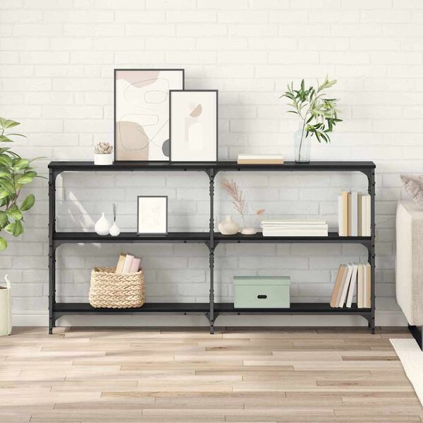 vidaXL &Tau;&rho;&alpha;&pi;έ&zeta;&iota; &kappa;&omicron;&nu;&sigma;ό&lambda;&alpha;&sigmaf; &Mu;&alpha;ύ&rho;&eta; &Omicron;&xi;&upsilon;ά 156 x 28 x 80,5 &epsilon;&kappa;.