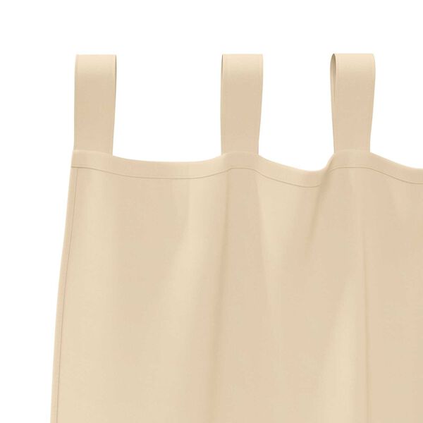 vidaXL Κουρτίνες με κουρτίνες 2 pcs Κρεμ 260 x 140 εκ. Πολυεστέρας