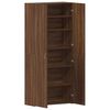 vidaXL Ντουλάπα Παπουτσιών Καφέ 80 x 35.5 x 180 εκ Επεξεργασμένο ξύλο