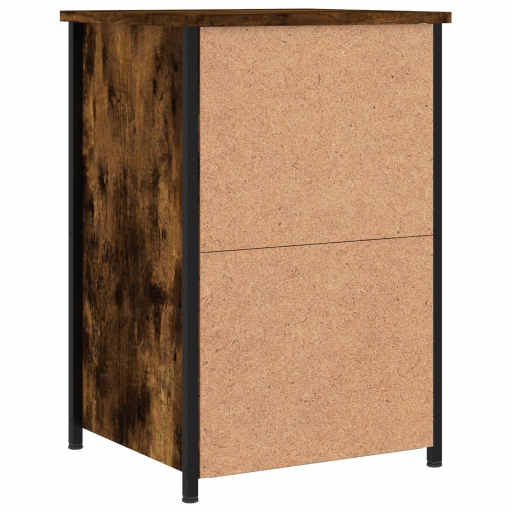 vidaXL Κομοδίνο Καπνιστή Δρυς 40x36x60 εκ. από Επεξεργασμένο Ξύλο
