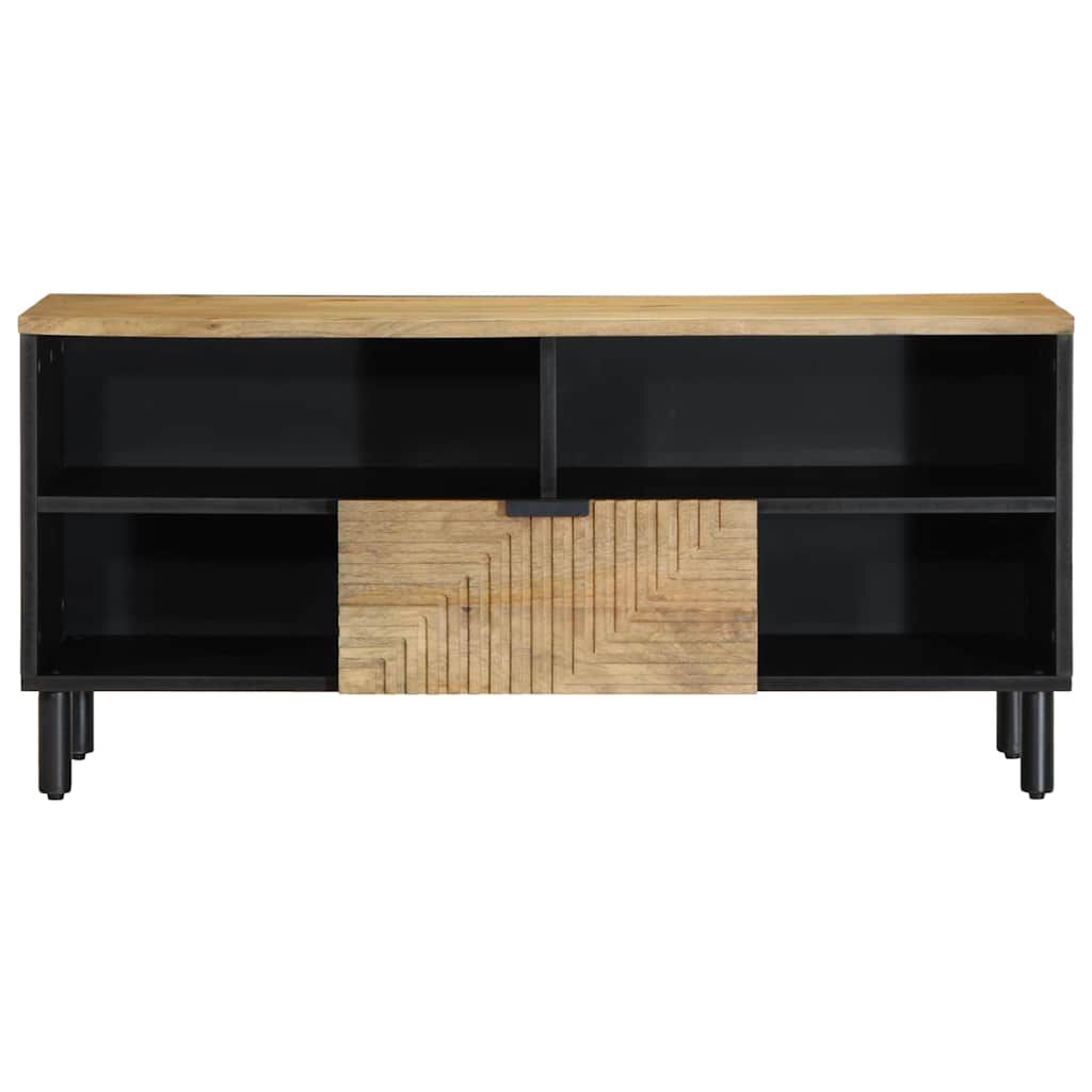 vidaXL Ντουλάπι τηλεόρασης καφέ 100x33x46 cm μασίφ ξύλο Mango