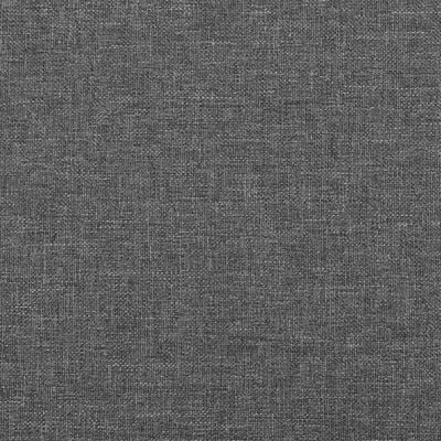 vidaXL Κρεβάτι Boxspring με Στρώμα Σκούρο Γκρι 160x200 εκ Υφασμάτινο