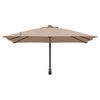 vidaXL Ομπρέλα Κήπου Ταμπά και Μαύρο 248.5 x 247.5 x 160 εκ.
