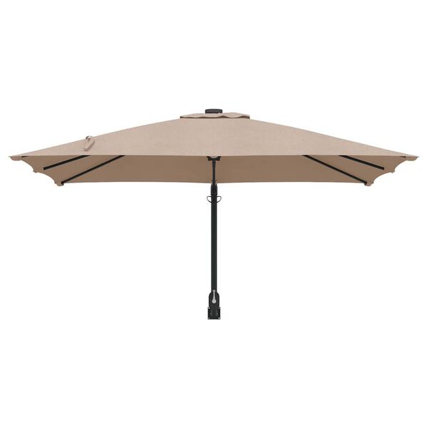 vidaXL Ομπρέλα Κήπου Ταμπά και Μαύρο 248.5 x 247.5 x 160 εκ.