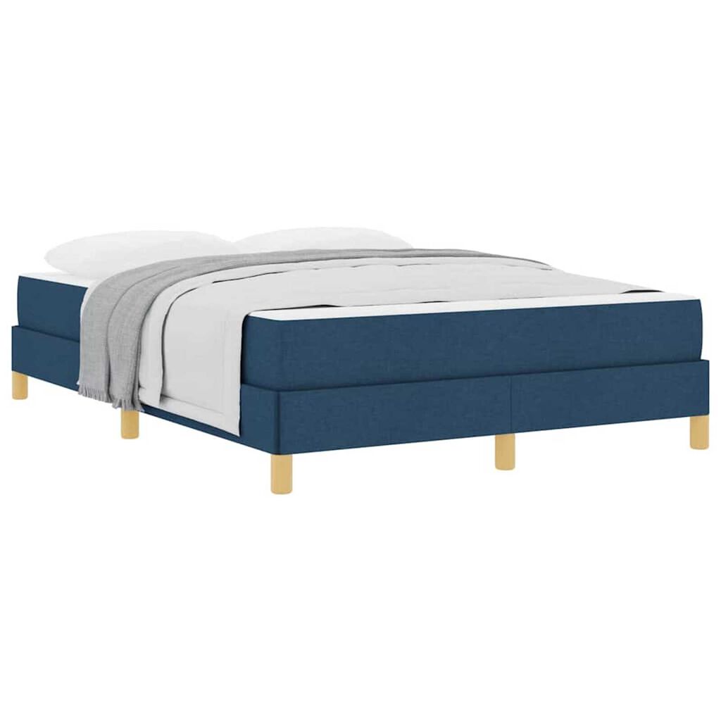 vidaXL Κρεβάτι με ελατήρια Μπλε και Καφέ 160 x 200 cm