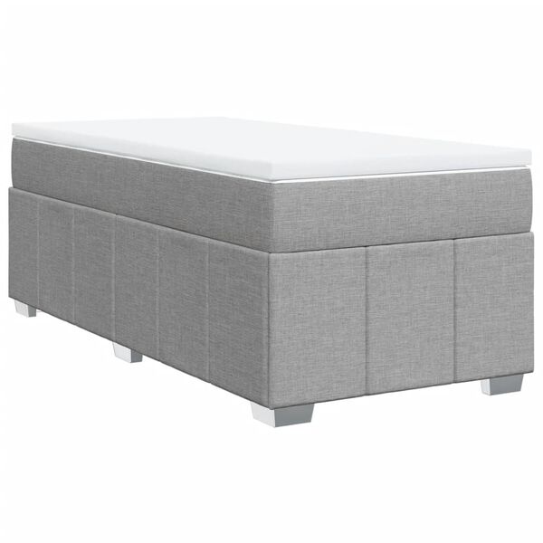 vidaXL &Kappa;&rho;&epsilon;&beta;ά&tau;&iota; Boxspring &mu;&epsilon; &Sigma;&tau;&rho;ώ&mu;&alpha; &Alpha;&nu;&omicron;&iota;&chi;&tau;ό &Gamma;&kappa;&rho;&iota; 90x190 &epsilon;&kappa;. &Upsilon;&phi;&alpha;&sigma;&mu;ά&tau;&iota;&nu;&omicron;