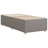 vidaXL Σκελετός Κρεβατιού Χωρίς Στρώμα Taupe 90x190 εκ. Υφασμάτινο