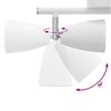 vidaXL Σποτ οροφής Λευκό 25.5 x 8 x 15.5 εκ. Ατσάλι