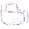 vidaXL Σετ Καναπέ με μαξιλάρι 3 pcs Γκρι 220 x 78 x 84 εκ. ύφασμα