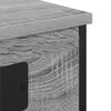 vidaXL Κομοδίνο με Σταθμό Φόρτισης με ράφι 2 pcs Γκρι sonoma