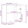 vidaXL Κρεμαστό Ντουλάπι "Lyon" Ξύλο Sonoma Δρυς 60x31x60 εκ. από Τεχνητό Ξύλο