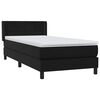 vidaXL &Kappa;&rho;&epsilon;&beta;ά&tau;&iota; Boxspring &mu;&epsilon; &Sigma;&tau;&rho;ώ&mu;&alpha; &Mu;&alpha;ύ&rho;&omicron; 90x220 &epsilon;&kappa;. &Beta;&epsilon;&lambda;&omicron;ύ&delta;&iota;&nu;&omicron;