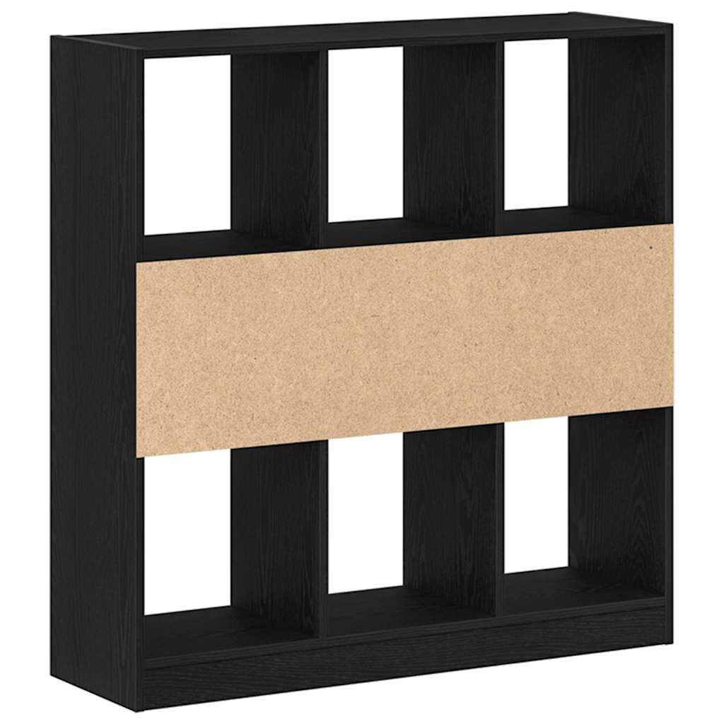 vidaXL Ντουλάπι βιβλίων Μαύρη βελανιδιά 97,5x29,5x100 cm