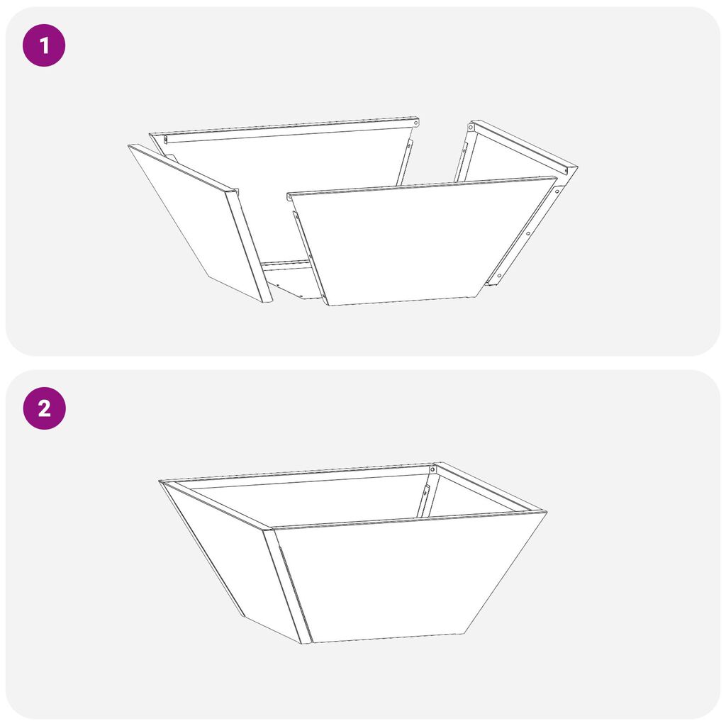 vidaXL Γλάστρα Metal Ανοξείδωτο ατσάλι 35 x 35 x 15 εκ. Μεταλλική Γλάστρα