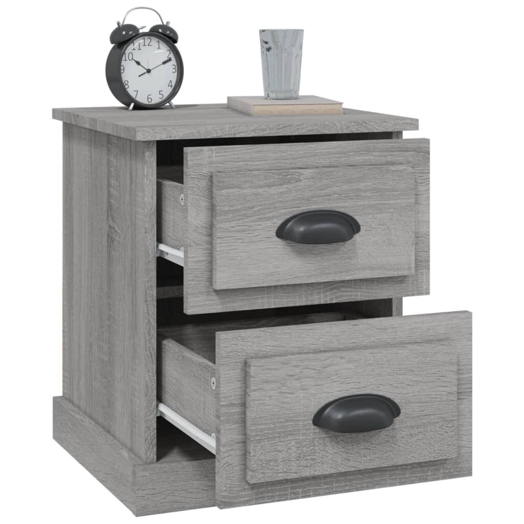 vidaXL Κομοδίνο Γκρι Sonoma 39x39x47,5 εκ. από Επεξεργασμένο Ξύλο