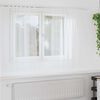 vidaXL Κουρτίνες με κουρτίνες 2 pcs Λευκό Πολυεστέρας