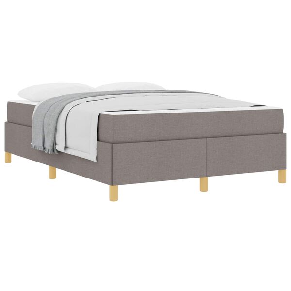 vidaXL &Sigma;&kappa;&epsilon;&lambda;&epsilon;&tau;ό&sigmaf; &Kappa;&rho;&epsilon;&beta;&alpha;&tau;&iota;&omicron;ύ &mu;&epsilon; &sigma;&tau;&rho;ώ&mu;&alpha; Taupe 140 x 200 cm ύ&phi;&alpha;&sigma;&mu;&alpha;