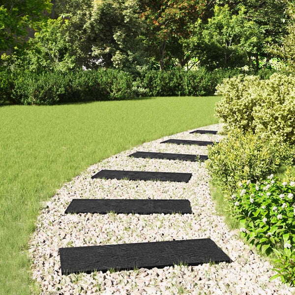 vidaXL &Pi;έ&tau;&rho;&alpha; &beta;ή&mu;&alpha;&tau;&omicron;&sigmaf; 6 pcs &Mu;&alpha;ύ&rho;&omicron; 60,5 x 25 x 2 &epsilon;&kappa; &Lambda;ά&sigma;&tau;&iota;&chi;&omicron;