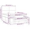 vidaXL &Kappa;&rho;&epsilon;&beta;ά&tau;&iota; Boxspring &mu;&epsilon; &Sigma;&tau;&rho;ώ&mu;&alpha; &Mu;&pi;&lambda;&epsilon; 140x190 &epsilon;&kappa;. &Upsilon;&phi;&alpha;&sigma;&mu;ά&tau;&iota;&nu;&omicron;