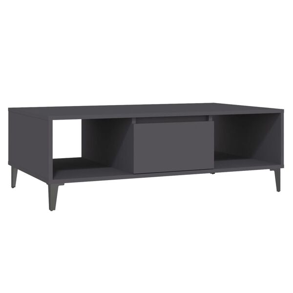vidaXL Τραπεζάκι Σαλονιού Γκρι 103,5 x 60 x 35 εκ. από Επεξ. Ξύλο