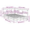 vidaXL Κρεβάτι Βιβλιοθήκη Χωρίς Στρώμα 120x200 εκ Μασίφ Ξύλο Πεύκο