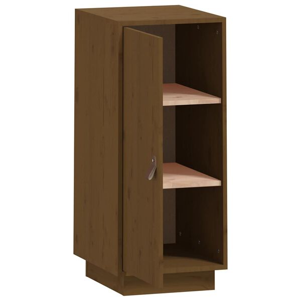 vidaXL Μπουφές Καφέ Μελί 34x40x75 εκ. από Μασίφ Ξύλο Πεύκου