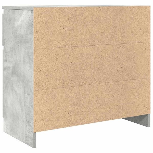 vidaXL Συρταριέρα με Συρτάρια Γκρι Σκυρ. 71x35x65 εκ. από Επεξ. Ξύλο