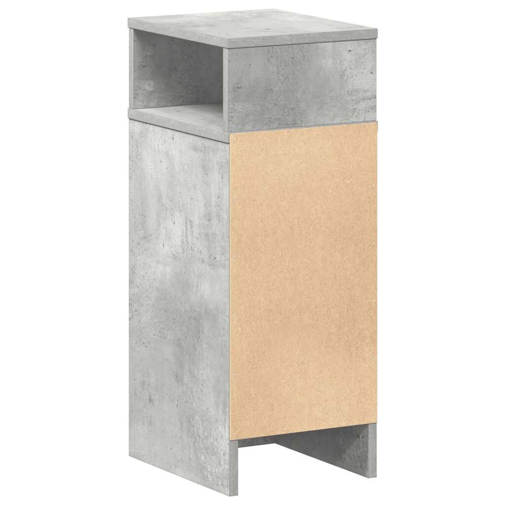 vidaXL Κομοδίνο με συρτάρι Γκρι Σκυροδέματος 25x31x66 εκ.