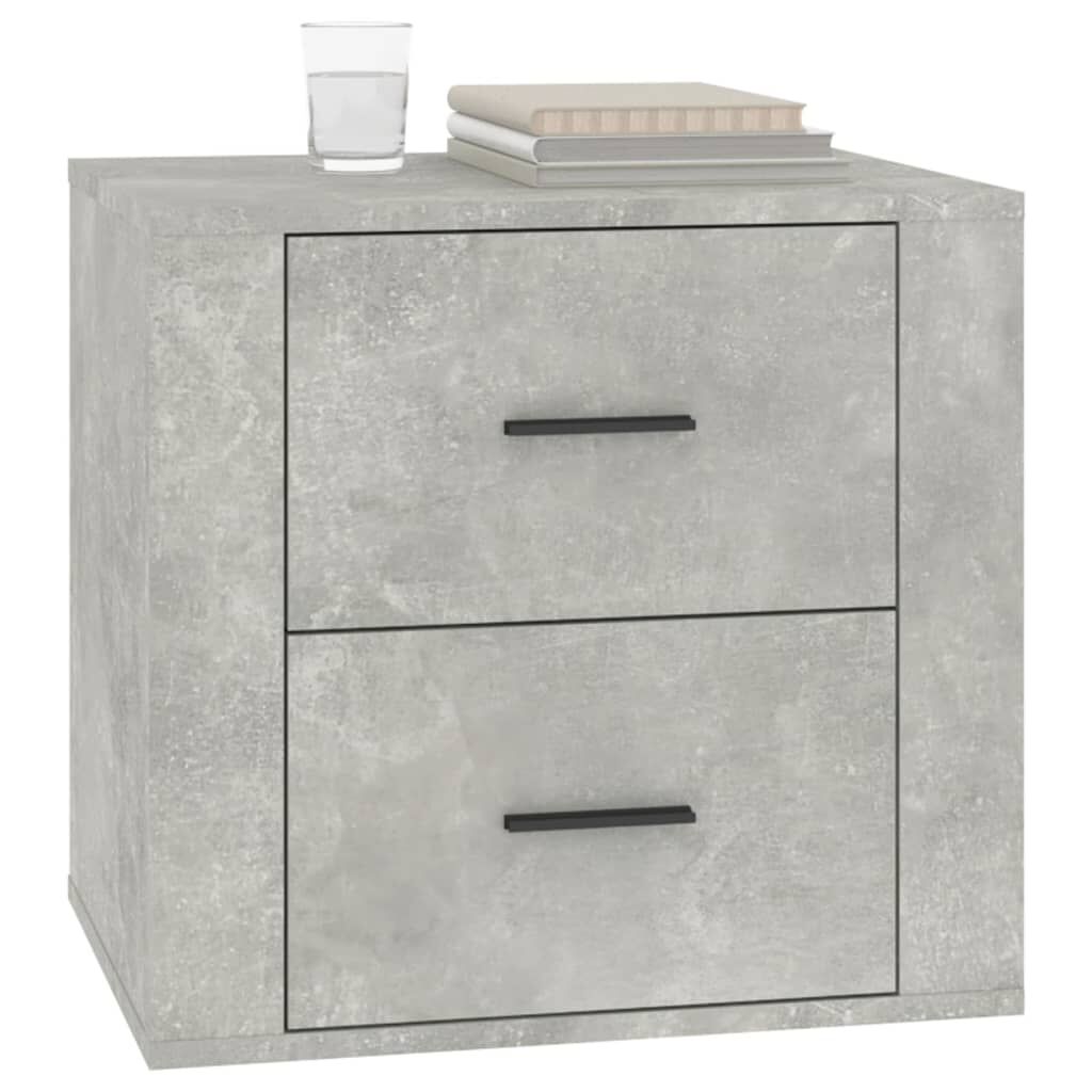 vidaXL Κομοδίνα Γκρι Σκυροδέματος 50x39x47 εκ.
