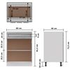 vidaXL Ντουλάπι με Συρτάρια "Lyon" Γκρι Sonoma 60x46x81,5 εκ. από Τεχνητό Ξύλο