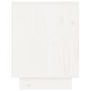 vidaXL Κομοδίνα 2 τεμ. Λευκά 40 x 30 x 40 εκ. από Μασίφ Ξύλο Πεύκου