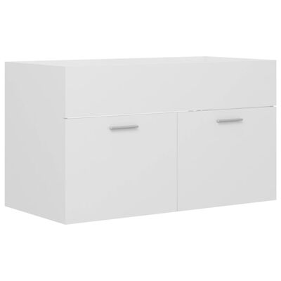 vidaXL Ντουλάπι Νιπτήρα Λευκό 80 x 38,5 x 46 εκ. από Μοριοσανίδα