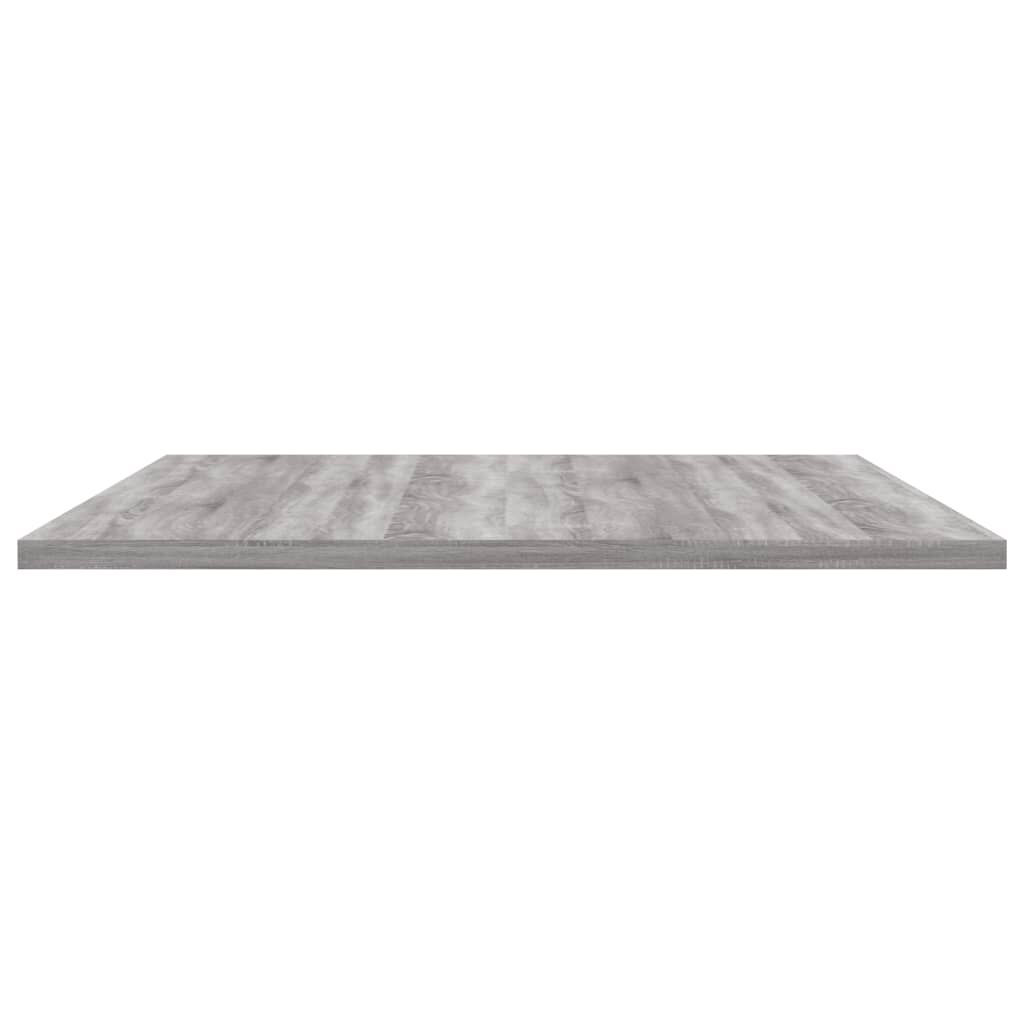 vidaXL Ράφια Τοίχου 4 τεμ. Γκρι Sonoma 80x50x1,5 εκ. Επεξεργ. Ξύλο
