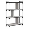 vidaXL Βιβλιοθήκη 4 Επιπέδων Γκρι Sonoma 76 x 32 x 123 εκ. Επεξ. Ξύλο