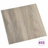 vidaXL &Pi;&lambda;ά&kappa;&epsilon;&sigmaf; &Delta;&alpha;&pi;έ&delta;&omicron;&upsilon; 55 pcs Taupe 5,11 m&sup2; PVC