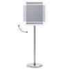 vidaXL Βάσεις Αφισών 2 pcs Ασημί 32.5x 24 x 78 εκ Κράμα Αλουμινίου