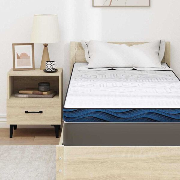 vidaXL Στρώματα Λευκό και μπλε 70 x 200 cm Αφρός μνήμης τζελ