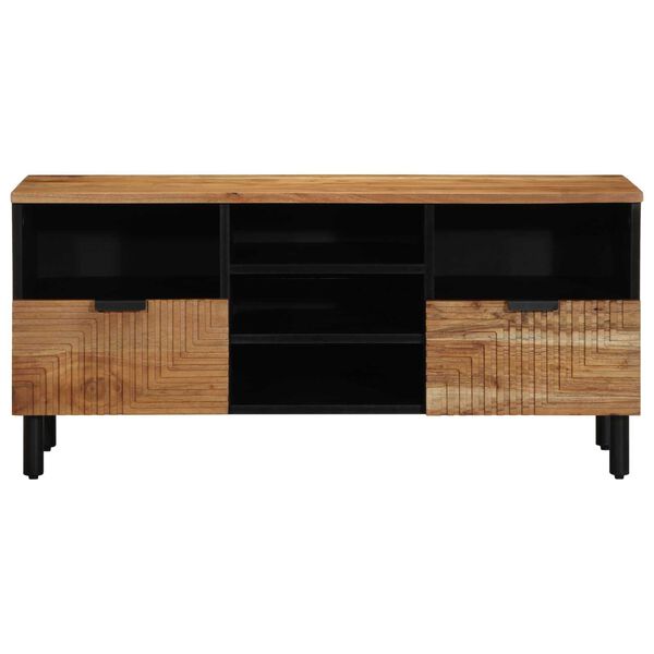 vidaXL Ντουλάπα Τηλεόρασης Καφέ 100 x 33.5 x 46 εκ Μασίφ ξύλο ακακίας