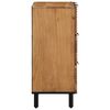 vidaXL Πλαϊνό Γραφείο 2 pcs Καφέ 60 x 33 x 75 cm Μασίφ ξύλο ακακίας
