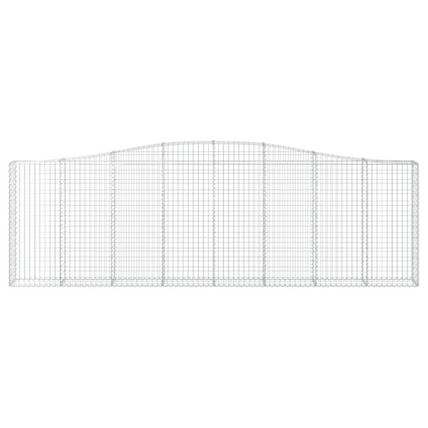 vidaXL Συρματοκιβώτια Τοξωτά 9 τεμ. 400x30x120/140 εκ. Γαλβαν. Ατσάλι