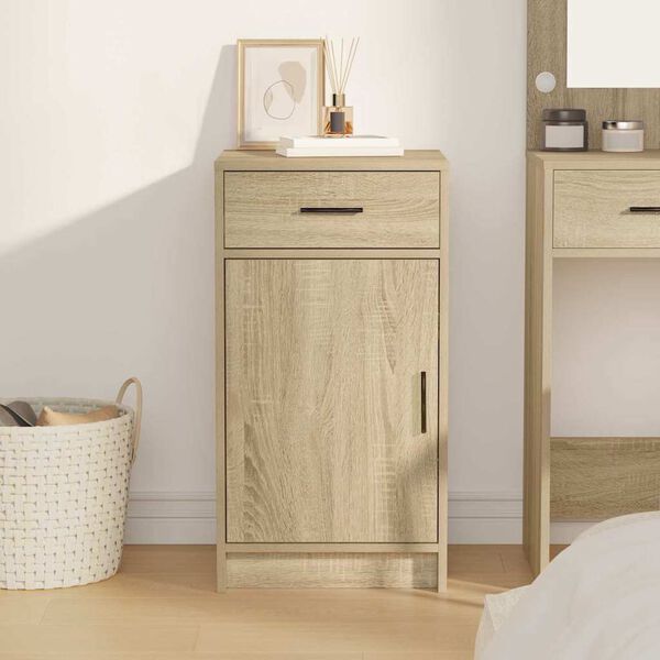 vidaXL Πλαϊνό γραφείο Sonoma Δρυς 40 x 40.5 x 75 εκ Επεξεργασμένο ξύλο