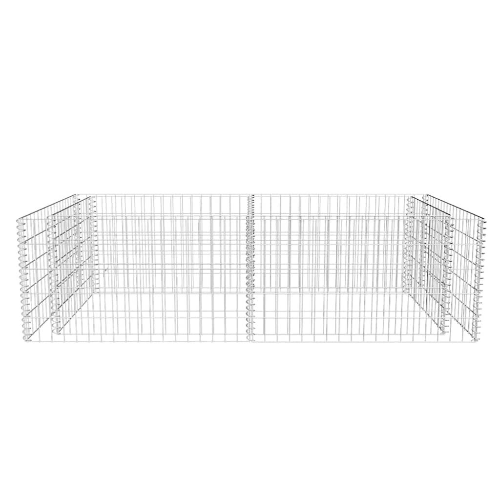 vidaXL Συρματοκιβώτιο Γλάστρα 180 x 90 x 50 εκ. Γαλβανισμένος Χάλυβας