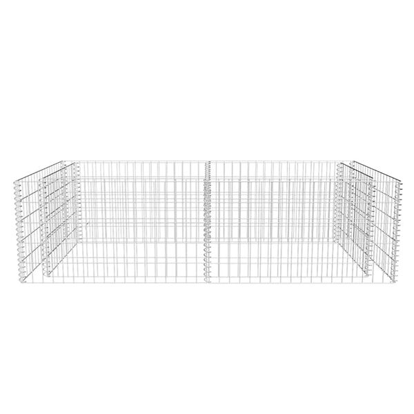 vidaXL Συρματοκιβώτιο Γλάστρα 180 x 90 x 50 εκ. Γαλβανισμένος Χάλυβας