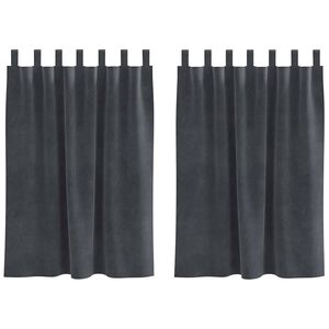 vidaXL &Kappa;&omicron;&upsilon;&rho;&tau;ί&nu;&epsilon;&sigmaf; 2 &tau;&mu;&chi;. &Alpha;&nu;&omicron;&iota;&chi;&tau;ό &gamma;&kappa;&rho;&iota; 140 x 140 cm &Beta;&epsilon;&lambda;&omicron;ύ&delta;&omicron;