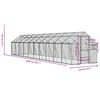 vidaXL Κλουβί Ανθρακί 1,79 x 4 x 1,85 μ. από Αλουμίνιο