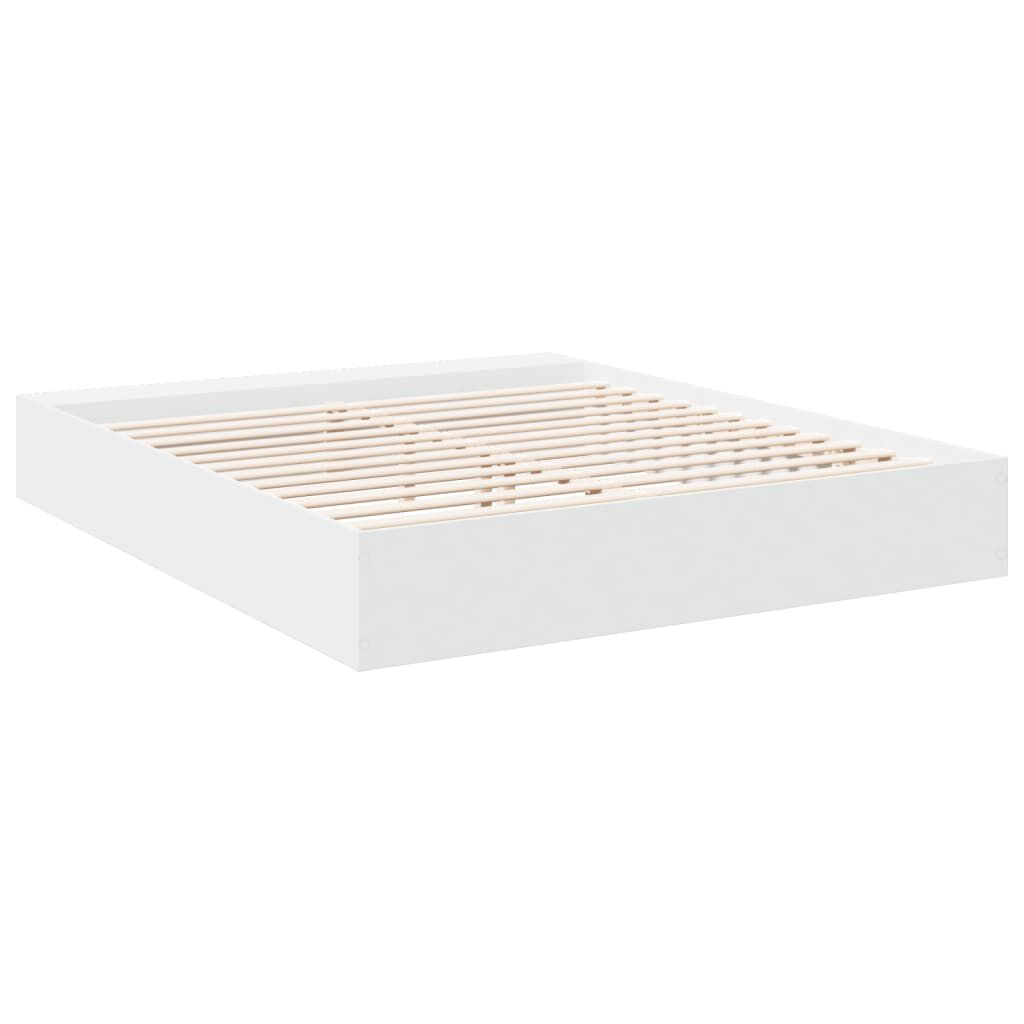 vidaXL Πλαίσιο Κρεβατιού Λευκό 180 x 200 εκ. Επεξεργ. Ξύλο