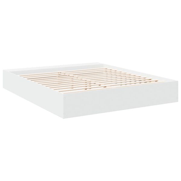 vidaXL Πλαίσιο Κρεβατιού Λευκό 180 x 200 εκ. Επεξεργ. Ξύλο