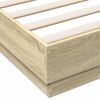 vidaXL Πλαίσιο Κρεβατιού με LED Sonoma Δρυς 160x200 εκ.